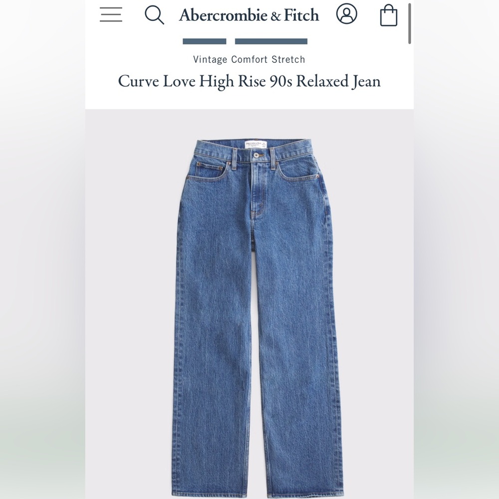 Abercrombie & Fitch High Rise Blue Jeans